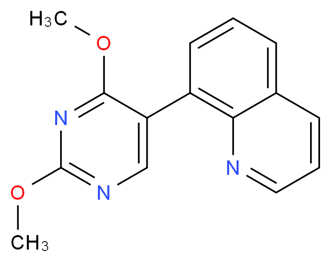 8-(2,4-dimethoxy-5-pyrimidinyl)quinoline_分子结构_CAS_)