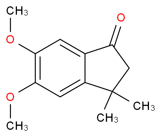 5,6-dimethoxy-3,3-dimethyl-2,3-dihydro-1H-inden-1-one_分子结构_CAS_4136-26-9