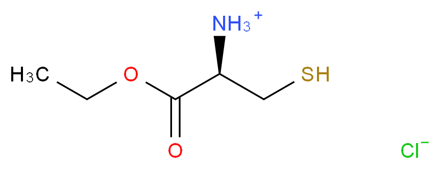 (2R)-1-ethoxy-1-oxo-3-sulfanylpropan-2-aminium chloride_分子结构_CAS_868-59-7