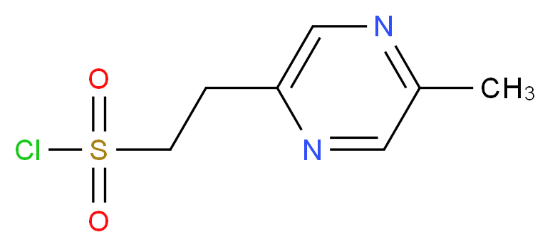 2-(5-methylpyrazin-2-yl)ethanesulfonyl chloride_分子结构_CAS_1196151-37-7)