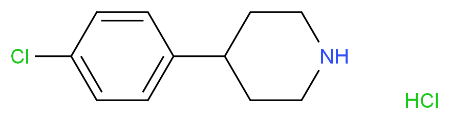 4-(4-chlorophenyl)piperidine hydrochloride_分子结构_CAS_6652-06-8