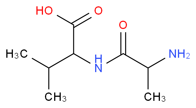 2-(2-aminopropanamido)-3-methylbutanoic acid_分子结构_CAS_1999-46-8