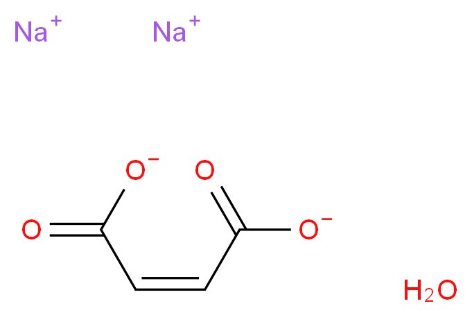 disodium (2Z)-but-2-enedioate hydrate_分子结构_CAS_25880-69-7