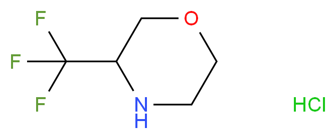 3-(trifluoromethyl)morpholine hydrochloride_分子结构_CAS_)