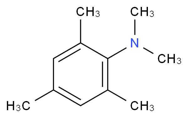 N,N,2,4,6-Pentamethylaniline_分子结构_CAS_13021-15-3)