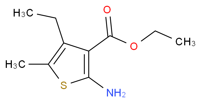 2-Amino-4-ethyl-5-methyl-thiophene-3-carboxylic acid ethyl ester_分子结构_CAS_82546-91-6)