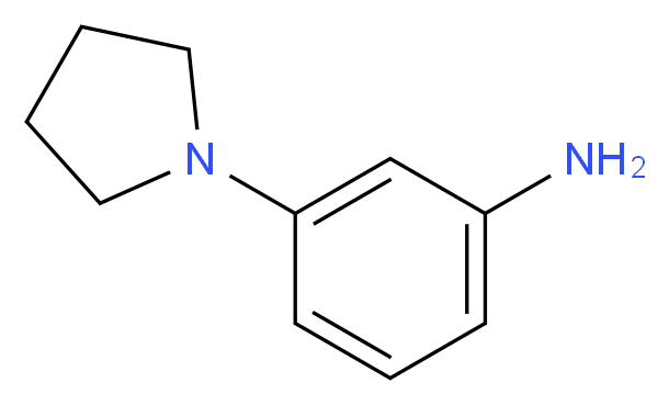 3-Pyrrolidin-1-yl-phenylamine_分子结构_CAS_)