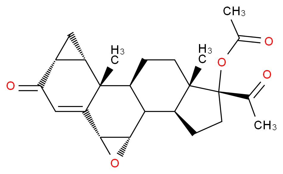 6-Deschloro-6,7-epoxy Cyproterone Acetate_分子结构_CAS_15423-97-9)