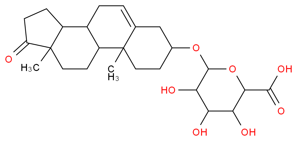 6-({2,15-dimethyl-14-oxotetracyclo[8.7.0.0<sup>2</sup>,<sup>7</sup>.0<sup>1</sup><sup>1</sup>,<sup>1</sup><sup>5</sup>]heptadec-7-en-5-yl}oxy)-3,4,5-trihydroxyoxane-2-carboxylic acid_分子结构_CAS_5716-14-3