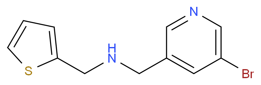 1-(5-BroMopyridin-3-yl)-N-(thiophen-2-ylMethyl)MethanaMine_分子结构_CAS_1178049-92-7)