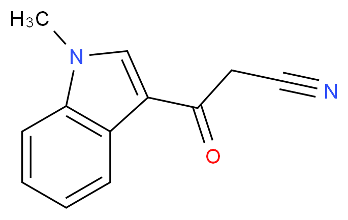 3-(1-methyl-1H-indol-3-yl)-3-oxopropanenitrile_分子结构_CAS_343778-74-5