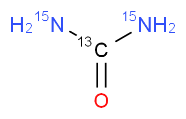 Urea-13C,15N2_分子结构_CAS_78405-35-3)