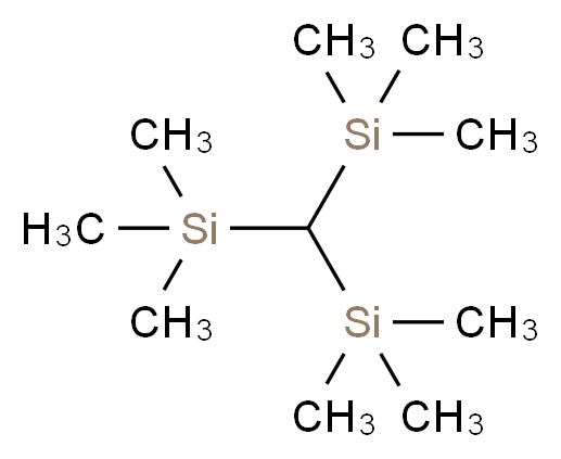 [bis(trimethylsilyl)methyl]trimethylsilane_分子结构_CAS_1068-69-5