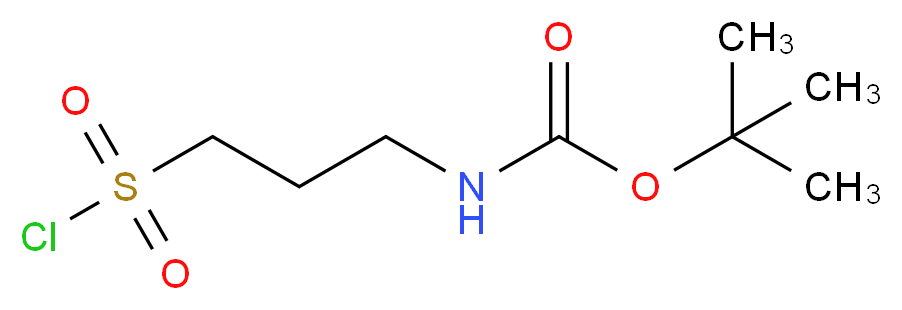 tert-butyl 3-(chlorosulfonyl)propylcarbamate_分子结构_CAS_1196153-59-9)