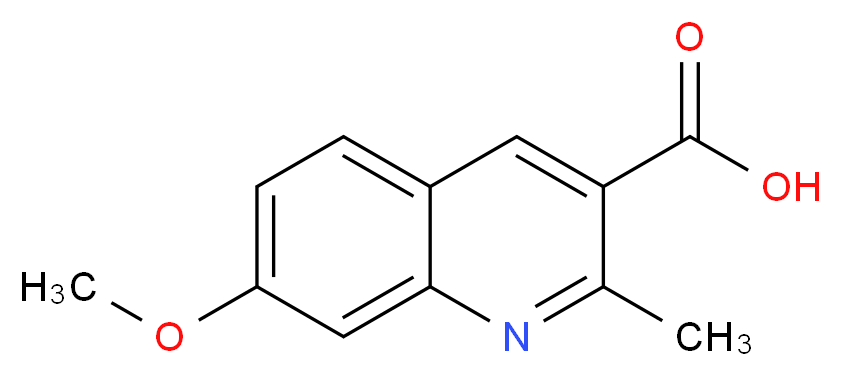 7-methoxy-2-methylquinoline-3-carboxylic acid_分子结构_CAS_470702-34-2)