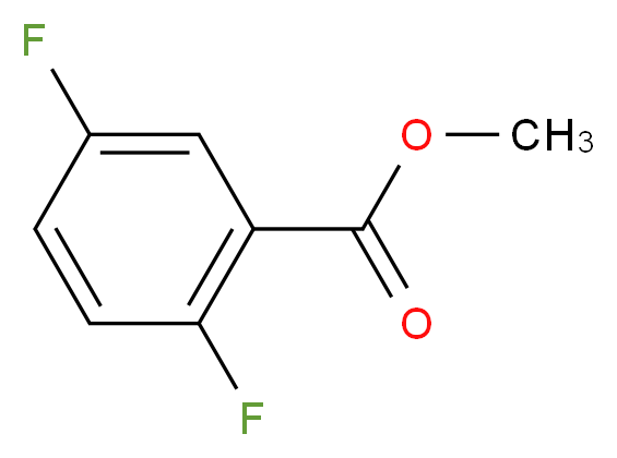 2,5-二氟苯甲酸甲酯_分子结构_CAS_)