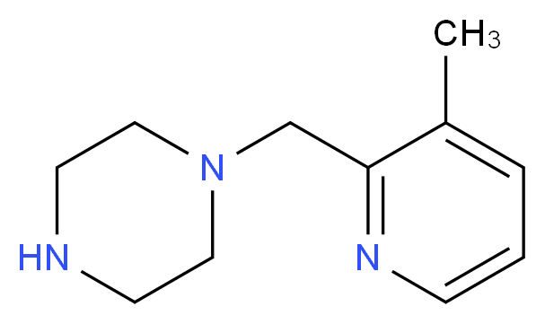 1-(3-METHYL-PYRIDIN-2-YLMETHYL)-PIPERAZINE_分子结构_CAS_524673-92-5)