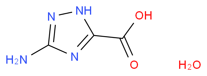 3-氨基-1,2,4-三唑-5-羧酸 水合物_分子结构_CAS_304655-78-5)