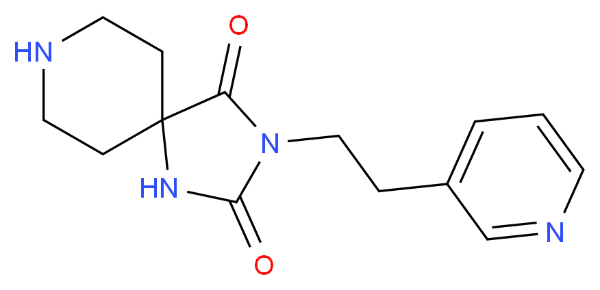 3-[2-(3-pyridinyl)ethyl]-1,3,8-triazaspiro[4.5]decane-2,4-dione_分子结构_CAS_)