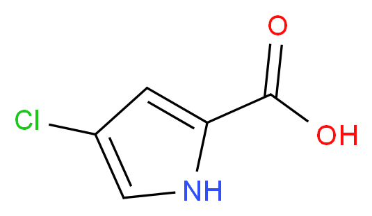 4-chloro-1H-pyrrole-2-carboxylic acid_分子结构_CAS_27746-03-8