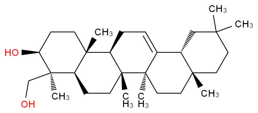 Olean-12-ene-3,24-diol_分子结构_CAS_119318-15-9)