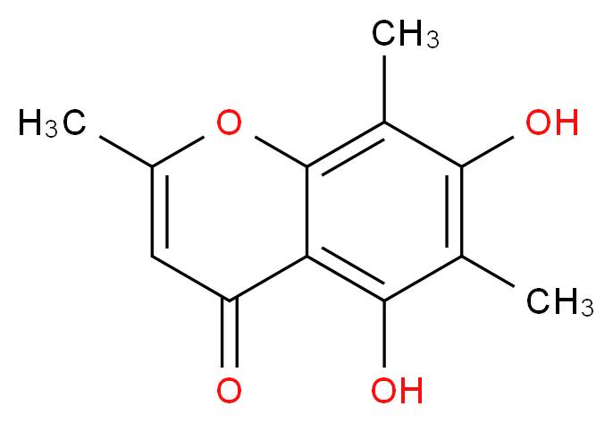 5,7-dihydroxy-2,6,8-trimethyl-4H-chromen-4-one_分子结构_CAS_41682-21-7