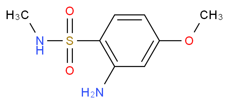 2-amino-4-methoxy-N-methylbenzene-1-sulfonamide_分子结构_CAS_)