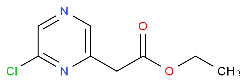 ethyl 2-(6-chloropyrazin-2-yl)acetate_分子结构_CAS_1071455-09-8