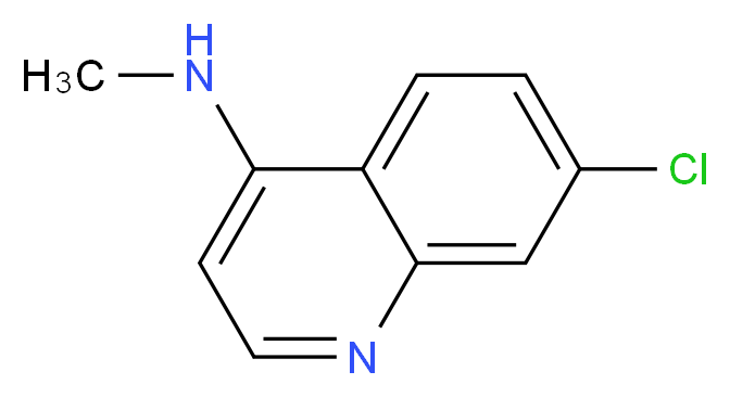 7-chloro-N-methylquinolin-4-amine_分子结构_CAS_21875-67-2