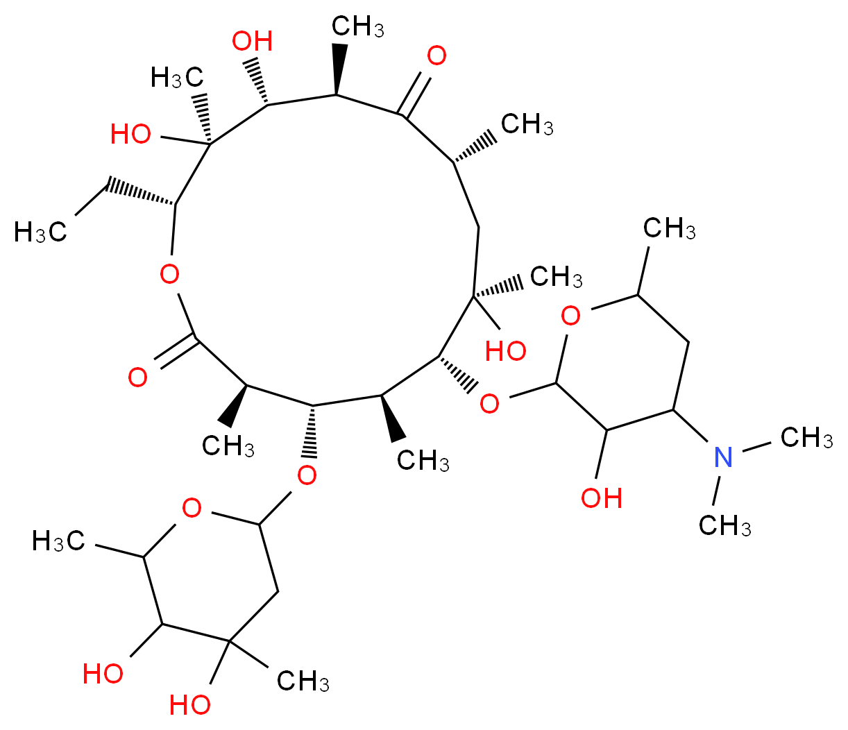 Erythromycin C_分子结构_CAS_1675-02-1)