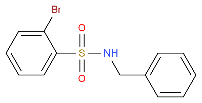 N-benzyl-2-bromobenzene-1-sulfonamide_分子结构_CAS_321704-27-2