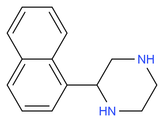 2-Naphthalen-1-yl-piperazine_分子结构_CAS_910444-80-3)