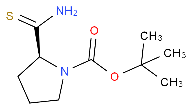 tert-butyl (2S)-2-carbamothioylpyrrolidine-1-carboxylate_分子结构_CAS_101410-18-8