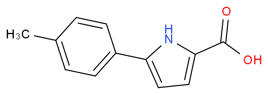 5-p-Tolyl-1H-pyrrole-2-carboxylic acid_分子结构_CAS_131172-59-3)