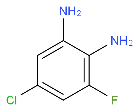 5-Chloro-3-fluorobenzene-1,2-diamine_分子结构_CAS_1106717-48-9)