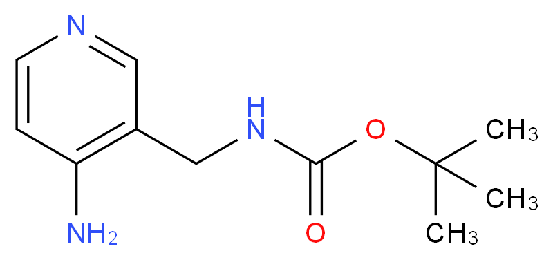 tert-butyl N-[(4-aminopyridin-3-yl)methyl]carbamate_分子结构_CAS_1060809-61-1