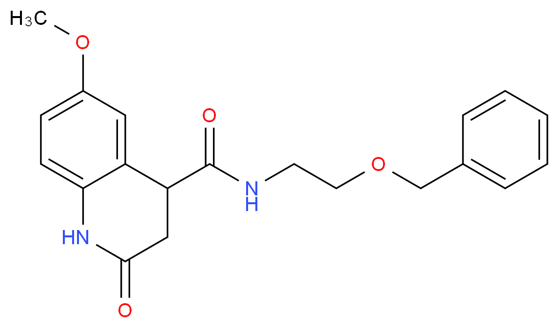 N-[2-(benzyloxy)ethyl]-6-methoxy-2-oxo-1,2,3,4-tetrahydro-4-quinolinecarboxamide_分子结构_CAS_)