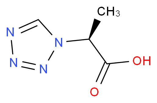 (S)-2-(1H-tetrazol-1-yl)propanoic acid_分子结构_CAS_)