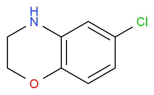 6-Chloro-3,4-dihydro-2H-1,4-benzoxazine_分子结构_CAS_)