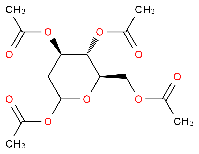 2-Deoxy-D-glucose Tetraacetate_分子结构_CAS_69515-91-9)