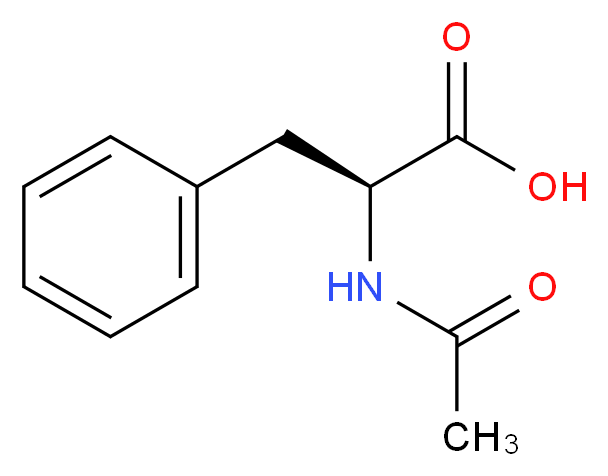(2S)-2-acetamido-3-phenylpropanoic acid_分子结构_CAS_2018-61-3