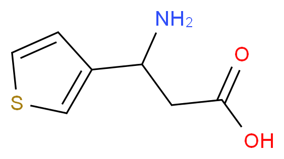 3-Amino-3-(3-thienyl)propanoic acid_分子结构_CAS_3310-99-4)