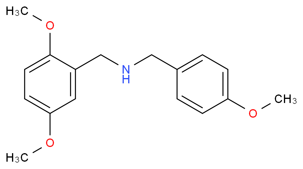 [(2,5-dimethoxyphenyl)methyl][(4-methoxyphenyl)methyl]amine_分子结构_CAS_355816-10-3