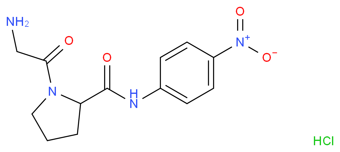 1-(2-aminoacetyl)-N-(4-nitrophenyl)pyrrolidine-2-carboxamide hydrochloride_分子结构_CAS_103213-34-9