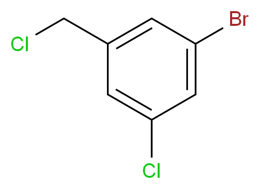 1-bromo-3-chloro-5-(chloromethyl)benzene_分子结构_CAS_1060812-67-0