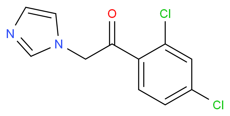 1-(2,4-dichlorophenyl)-2-imidazol-1-ylethanone_分子结构_CAS_46503-52-0)