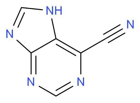 7H-purine-6-carbonitrile_分子结构_CAS_2036-13-7