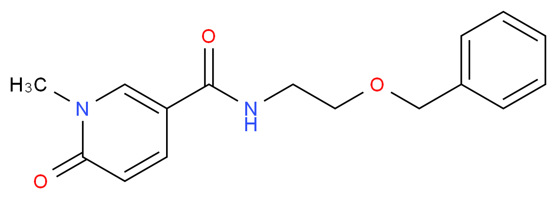 N-[2-(benzyloxy)ethyl]-1-methyl-6-oxo-1,6-dihydropyridine-3-carboxamide_分子结构_CAS_)