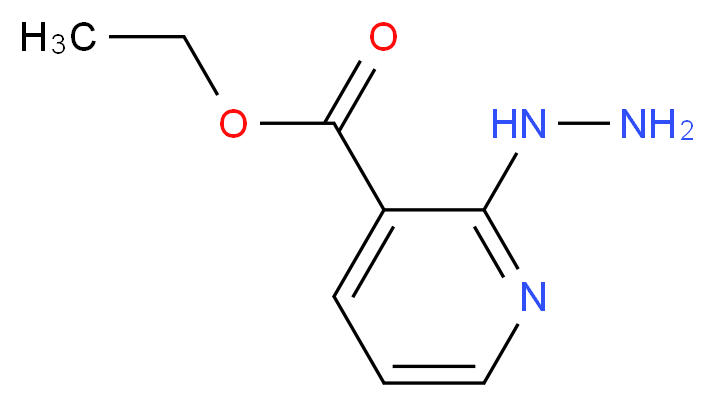 Ethyl 2-hydrazinonicotinate_分子结构_CAS_)