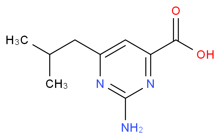 2-amino-6-isobutylpyrimidine-4-carboxylic acid_分子结构_CAS_938458-90-3)